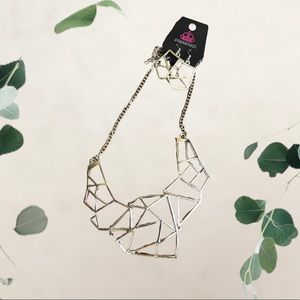 Paparazzi Shiny Mosaic Jewelry Set (Earrings & Necklace)